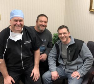 The brothers with their favorite LASIK Surgeon